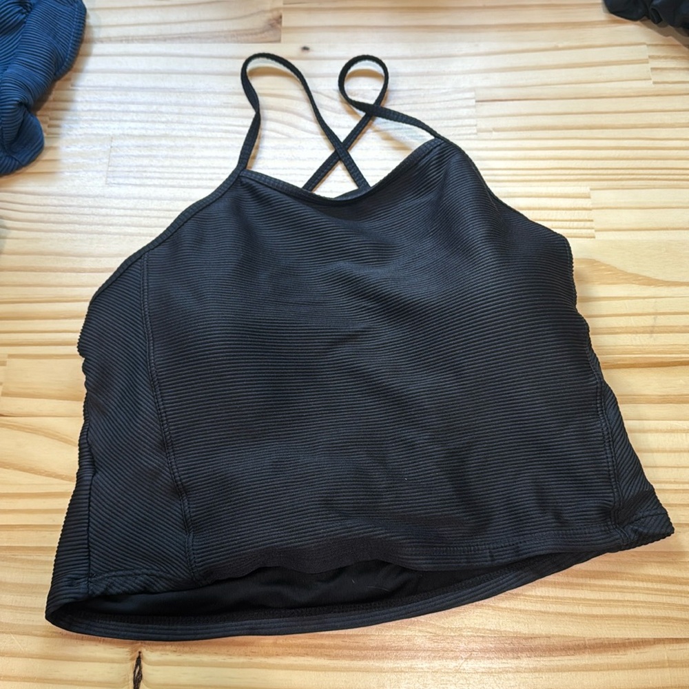 Nani Swimwear Black Strappy Midkini EUC size Large